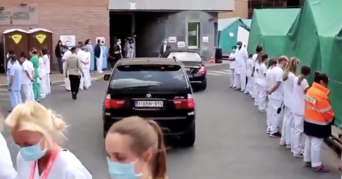 протест медиков в Бельгии